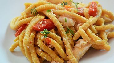 passatelli freschi con delizie di mare passatelli al pesce